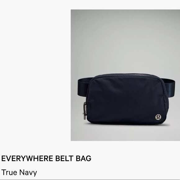 lululemon athletica Handbags - Lululemon Everywhere Belt Bag True Navy